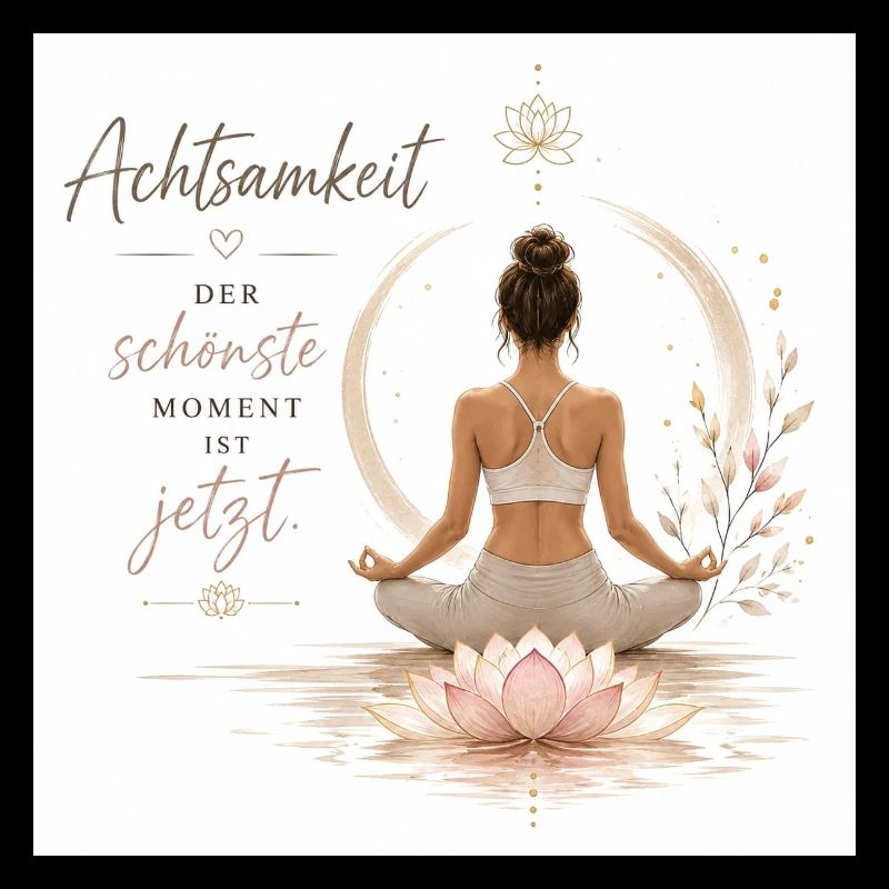 Achtsamkeit Jetzt Meditationslotus