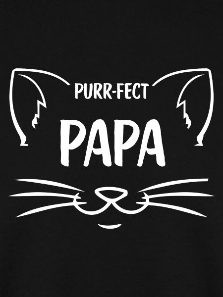 Purrfect Papa Katzenmotiv