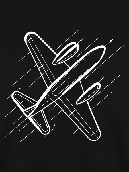 Airplane Line Art