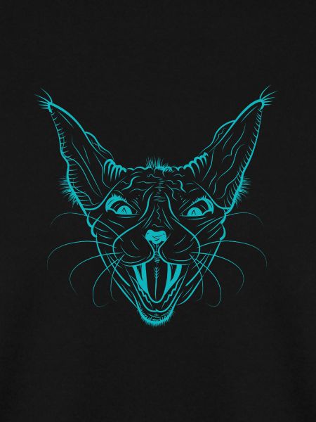 Neon Sphynx Cat Face Glow