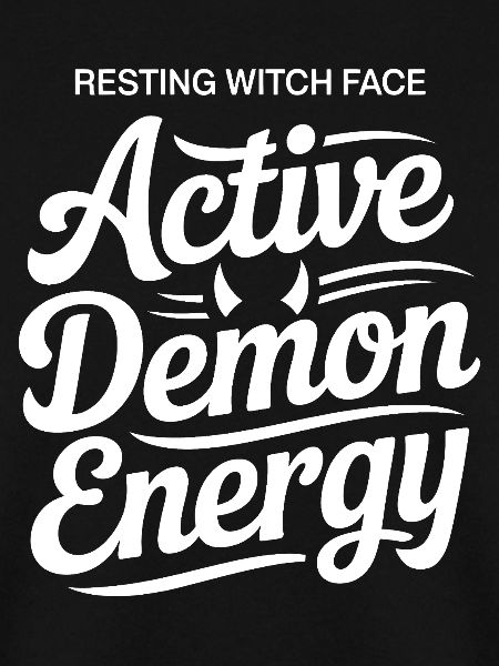 Aktiv-Dämonen-Energie-Typografie