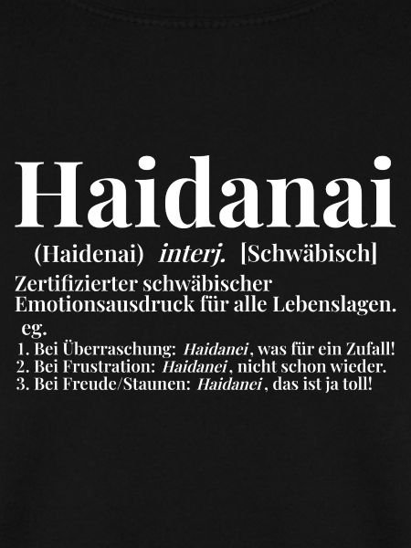 Haidanai Schwäbisch Wörterbuch Definition