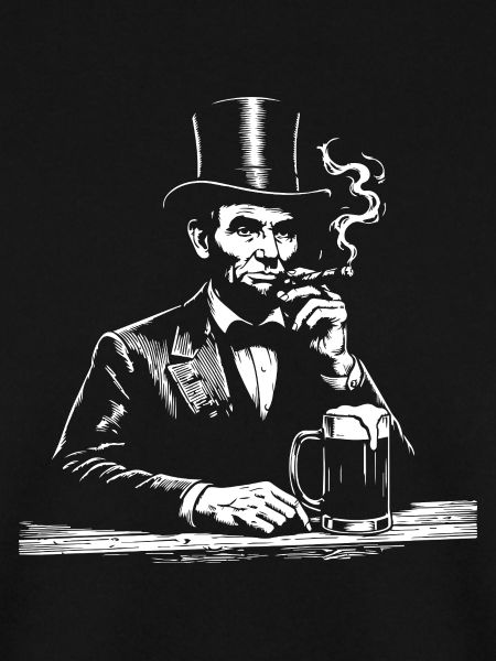Abraham Lincoln smoking cigar
