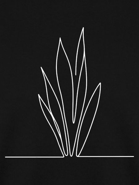 Minimal Grass Line Art
