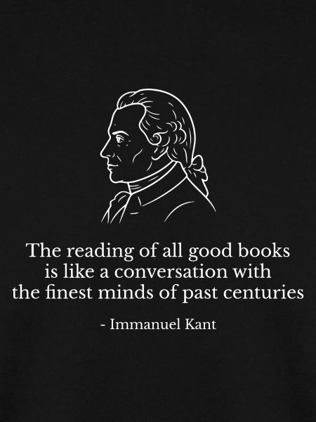 Kant-Zitat: Gespräch mit großen Geistern