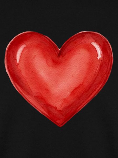 Rotes Herz rot aquarell Geschenk 