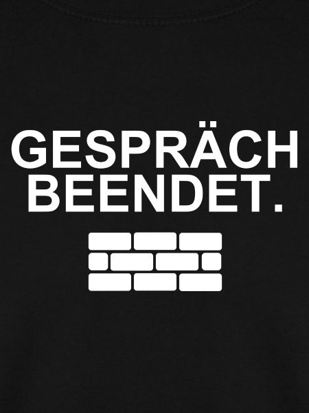 Gespräch beendet – trockenes Statement