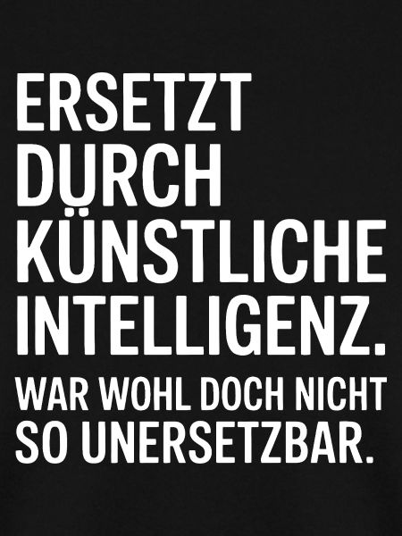 KünstlicheIntelligenz ersetzt Mensch