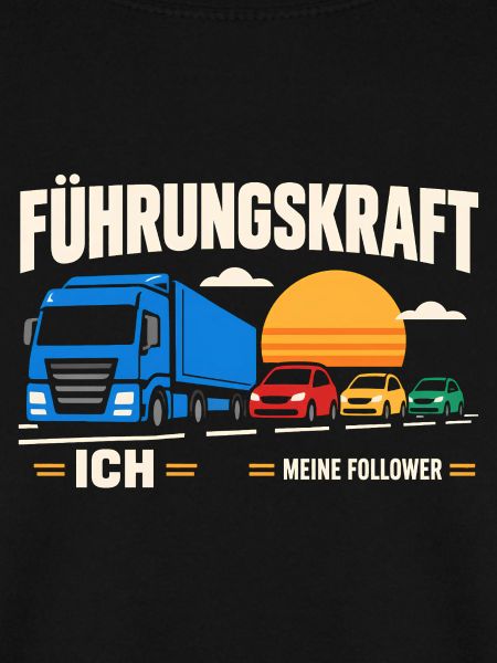 Führungskraft: Truck & Follower Sunset