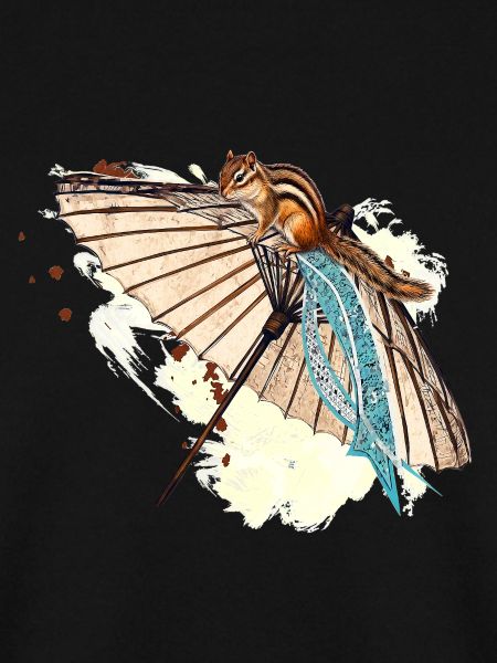 Japanischer Papierschirm Eichhörnchen