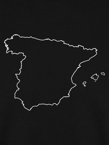 Spanien Linienkarte Design