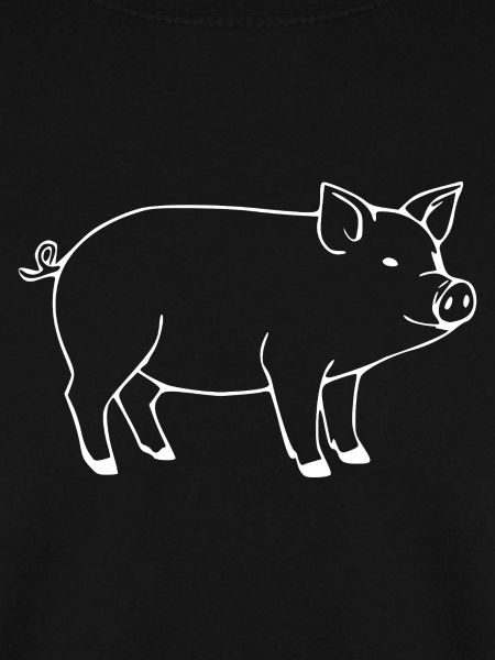 Schwein weiß Metzger Fleischer Geschenk