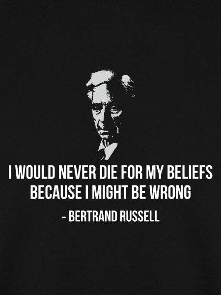 Bertrand Russell Zitat-Tee