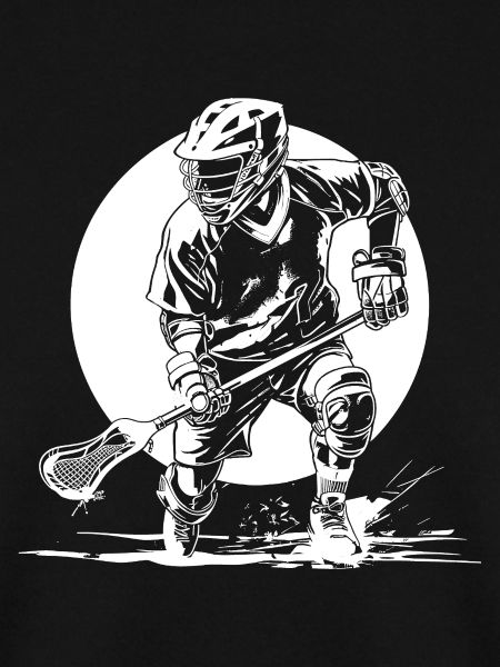 Lacrossespieler Skizze