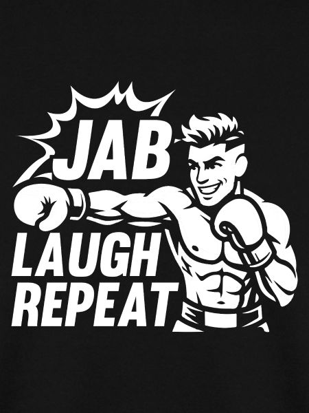 Jab Laugh Repeat Boxing Gloves