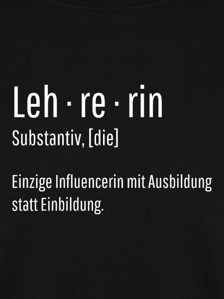 Lehrerin Substantiv Influencerin Schule Geschenk