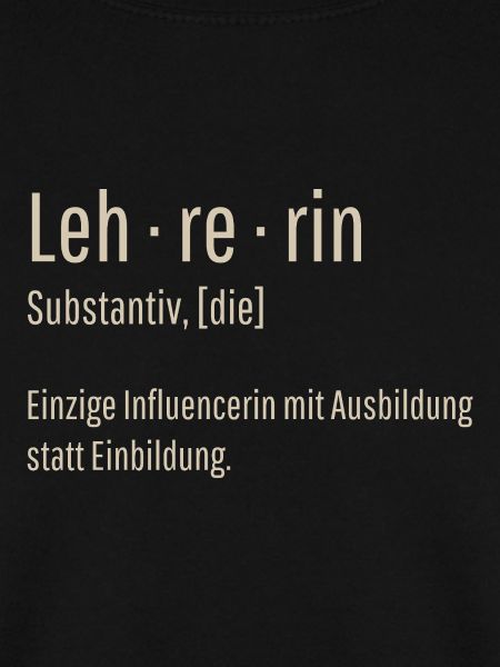 Lehrerin Substantiv Influencerin Schule Geschenk