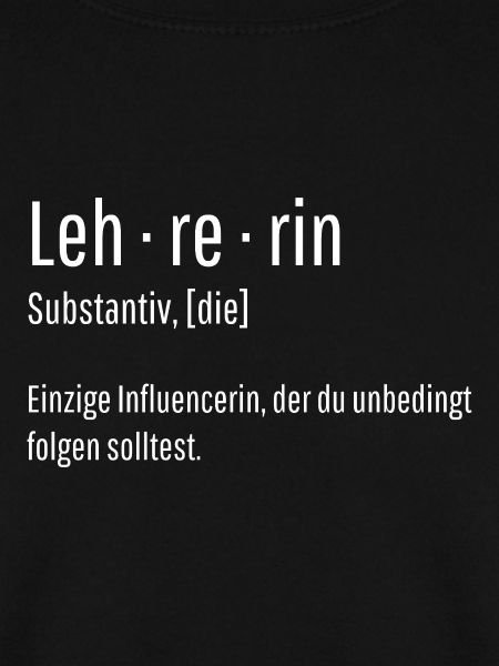Lehrerin Substantiv Influencerin Lustig Geschenk