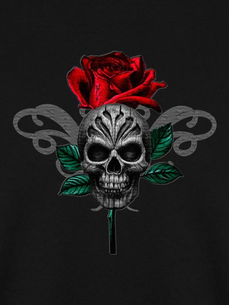 Vampire Romance Gothic Rose - Skull Shirt