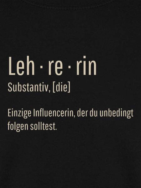 Lehrerin Substantiv Influencerin Lustig Geschenk