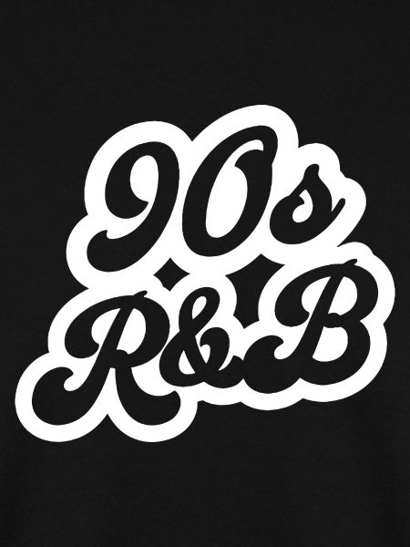 90er R&B Retro-Skript-Logo