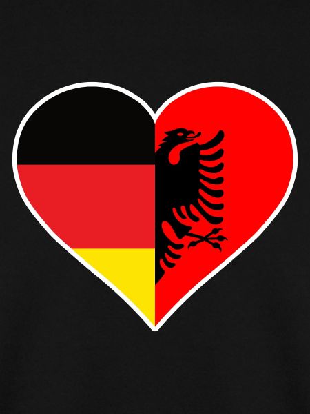 Deutschland Albanien Herz