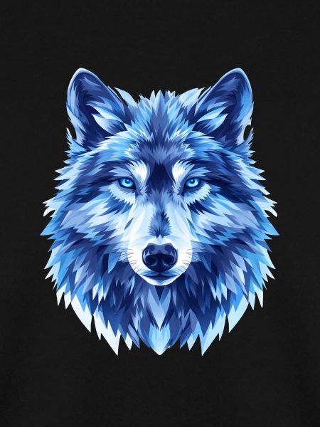 Blauer Wolf – Eisblauer Blick