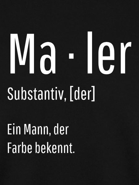Maler Substantiv Definition Handwerk Geschenk