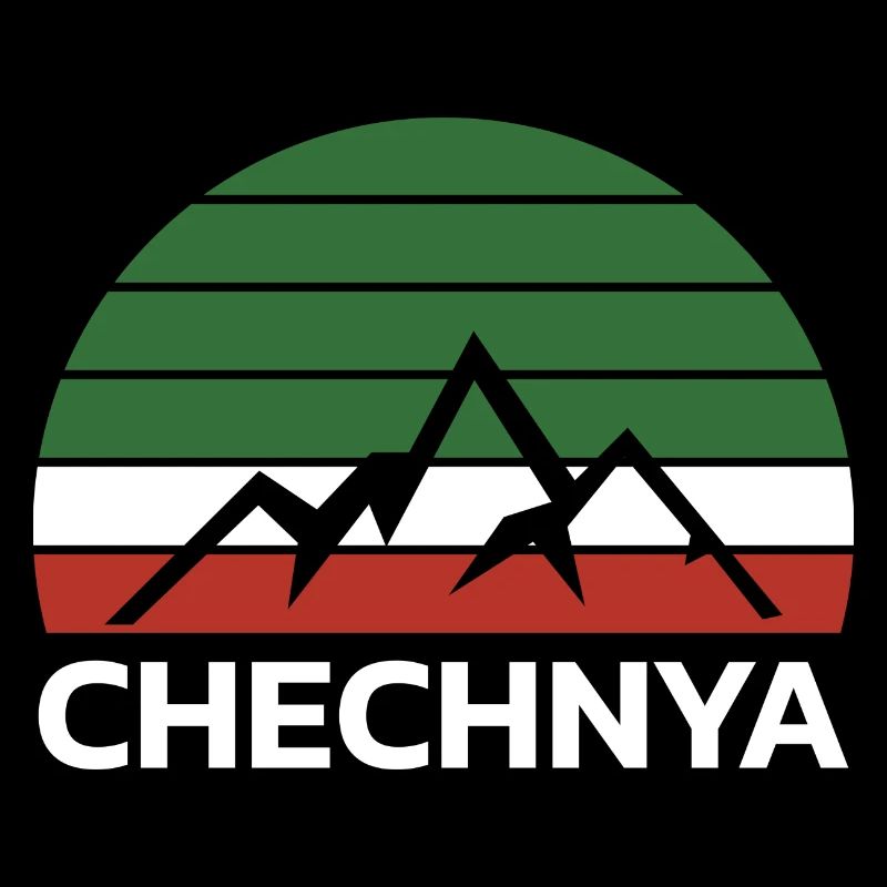 Tchétchénie Tchétchène Tschetschenien Tschetschene Drapeau