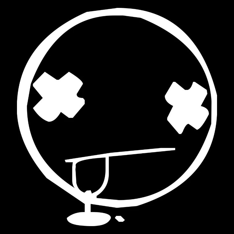 Smiley K.O schwarz