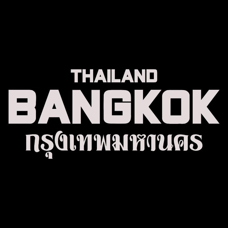 Bangkok Großbuchstaben Stadtbild