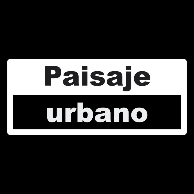 Paysage urbain Typographie Espagnol