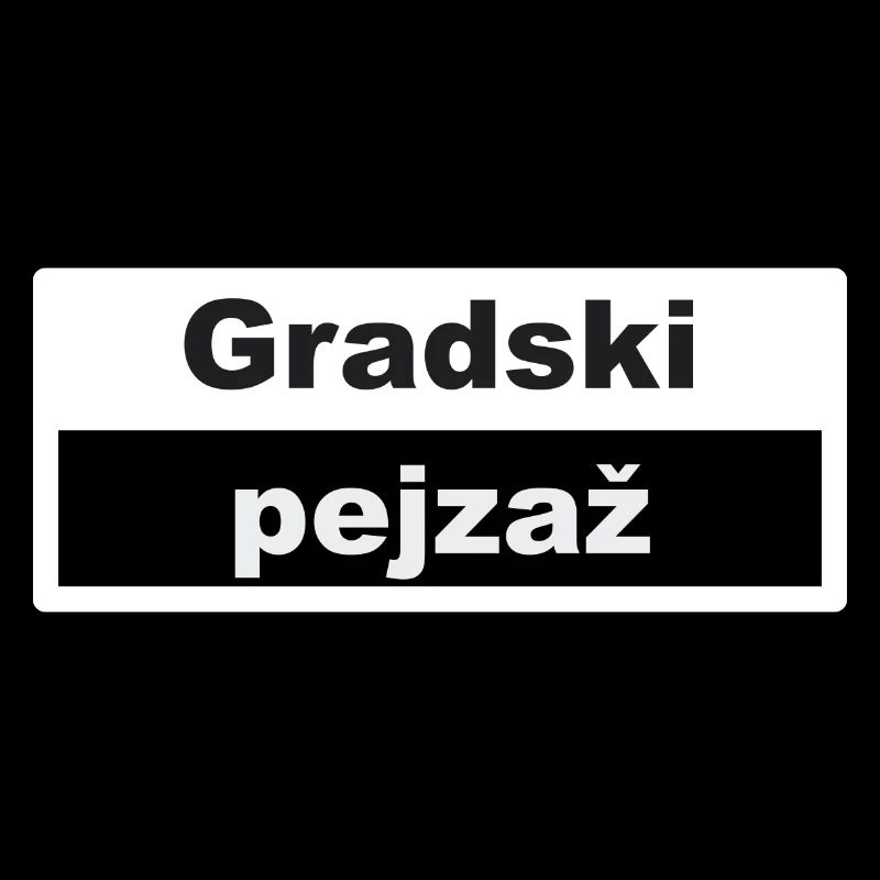 Stadtbild Typografie croatisch