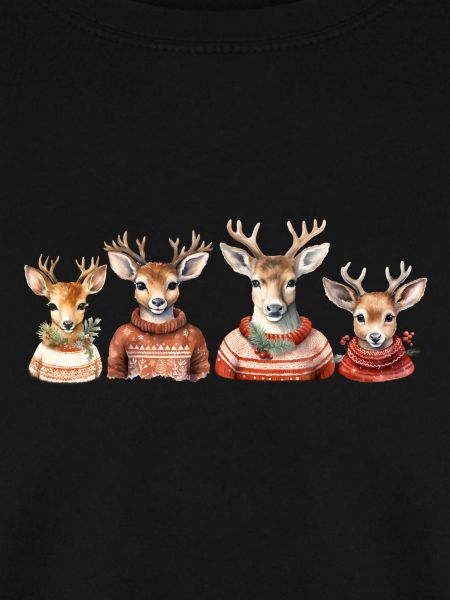 Reindeer Quartet Knitted Sweater