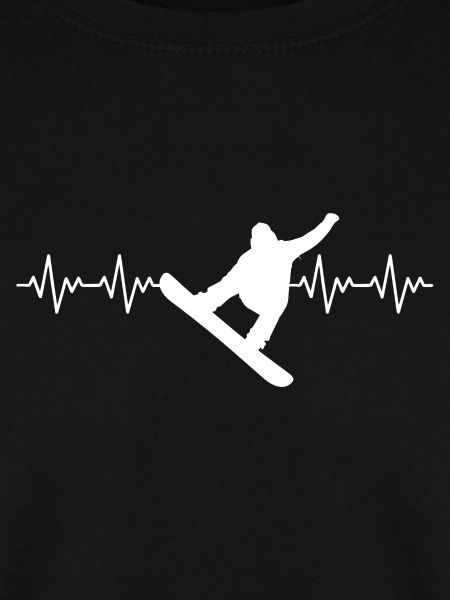 Snowboard Snowboarder EKG Herzschlag