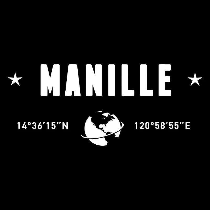 Manille Philippines Coordonnées Terre Blanc