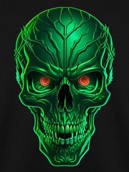 Green Techno Skull