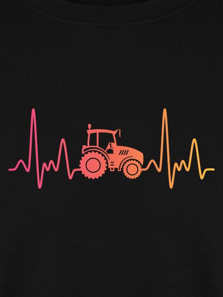 Tractor sunset heartbeat farmer