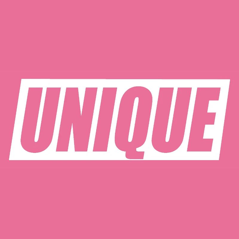 Unique Einzigartig Unikat Selbstwert Einzig Artig