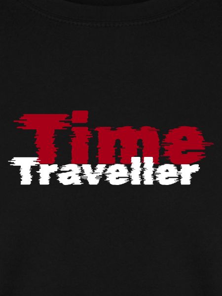 Zeitreisenden-Glitch-Textdesign