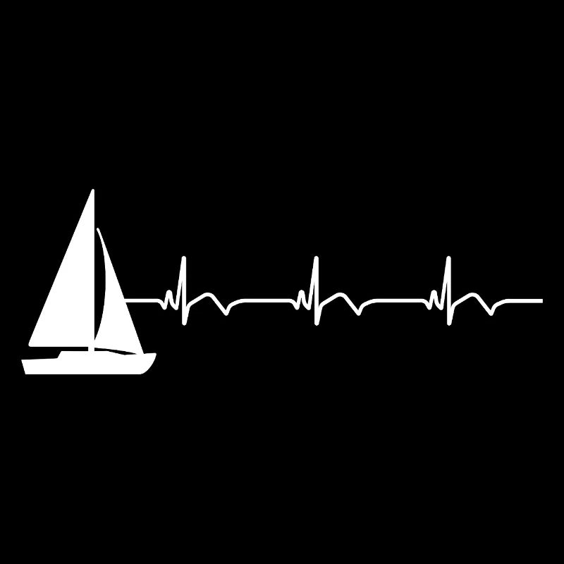 Segelboot Segeln EKG Herzschlag