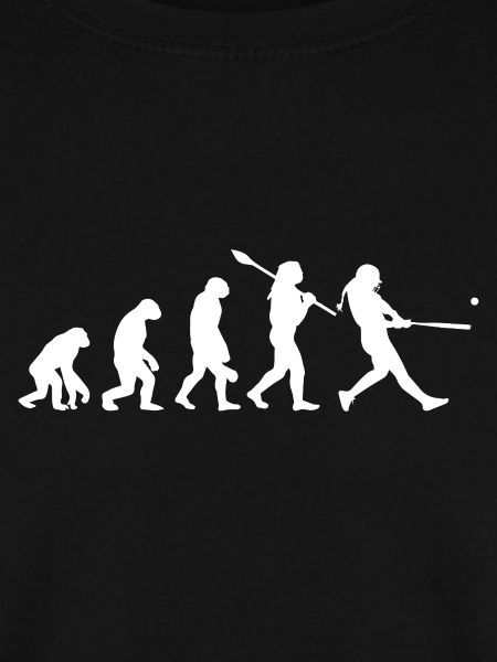 Entwicklung der Baseball-Softball-Silhouette des Mannes