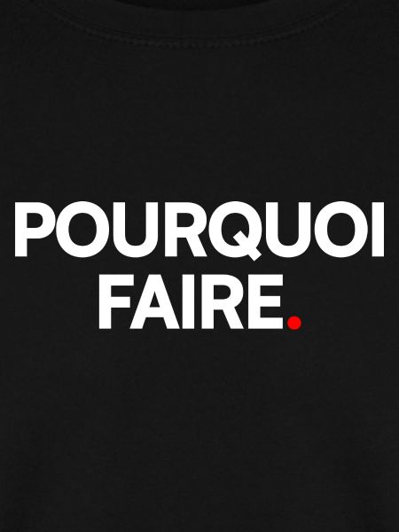 Pourquoi faire
