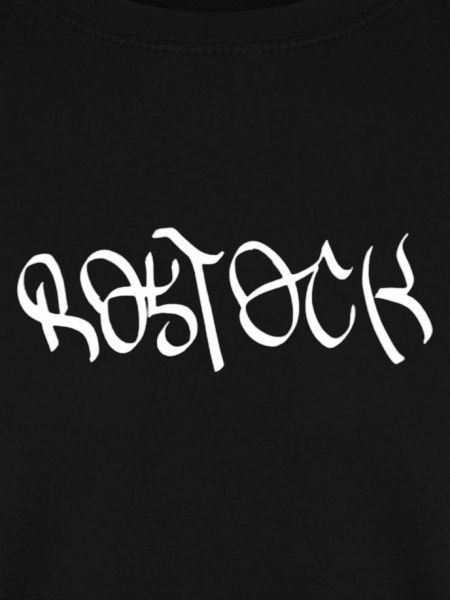 Rostock Graffiti Font on Black