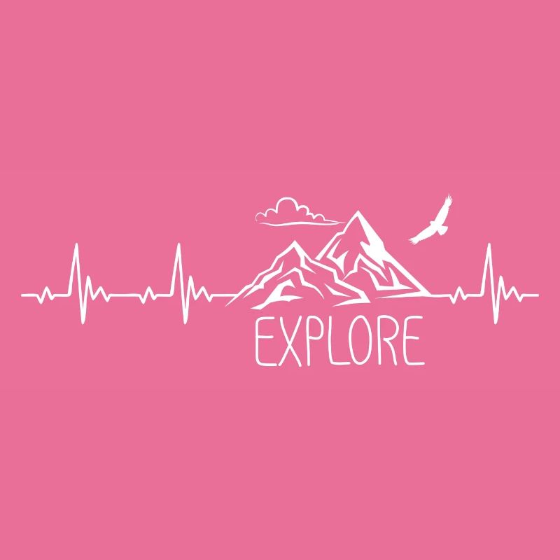 Explore Mountain Mountain Heartbeat Frequency Pulse ECG