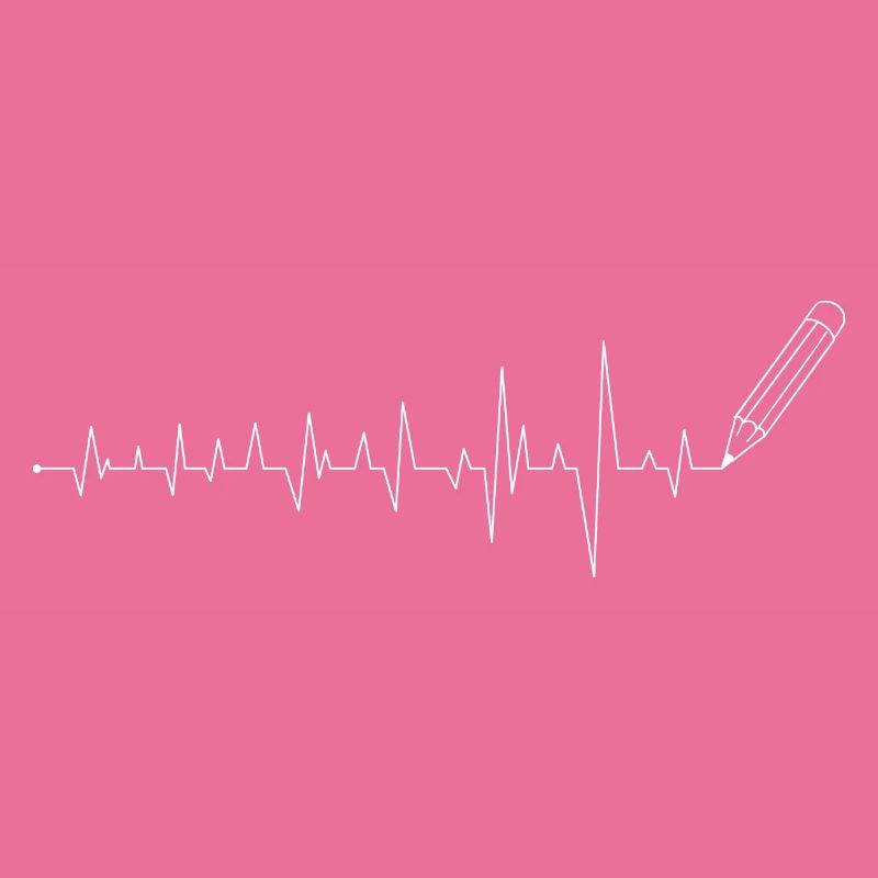 EKG Bleistiftlinienkunst