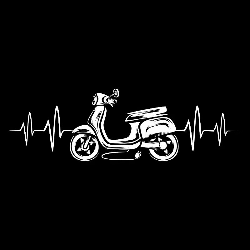 E Scooter with Heartbeat - Scooter Driver Passion