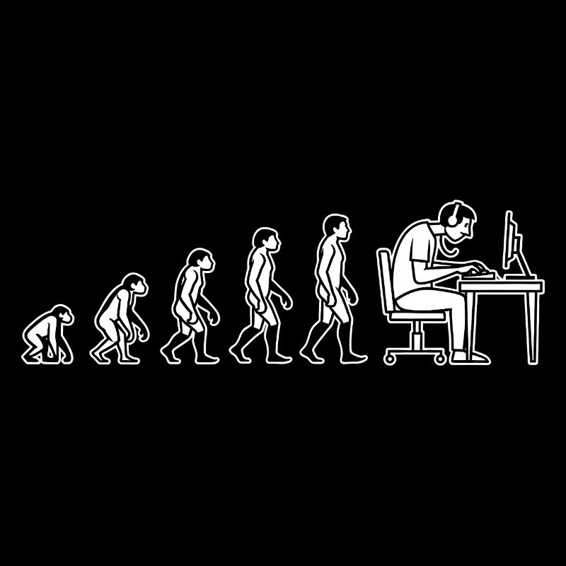 L’évolution s’arrête à l’ordinateur – Conception de l’humour