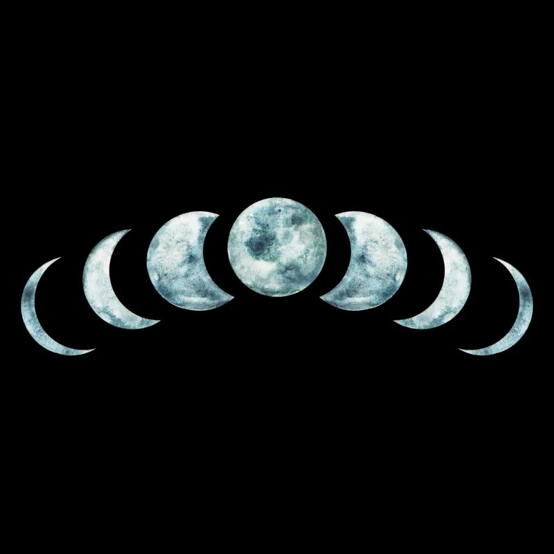 Mondphasen Mystisches Lunar Design