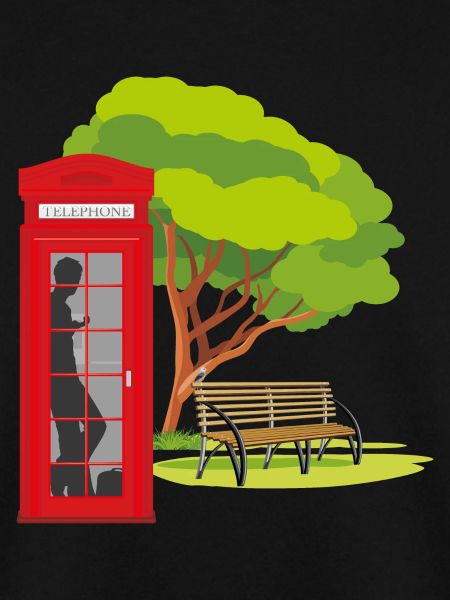 Telefonzelle im Park